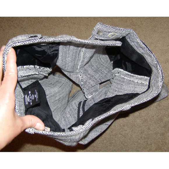 NEW sz 8-10 H&M Black White "Salt n Pepper" Shorts - Picture 6 of 8